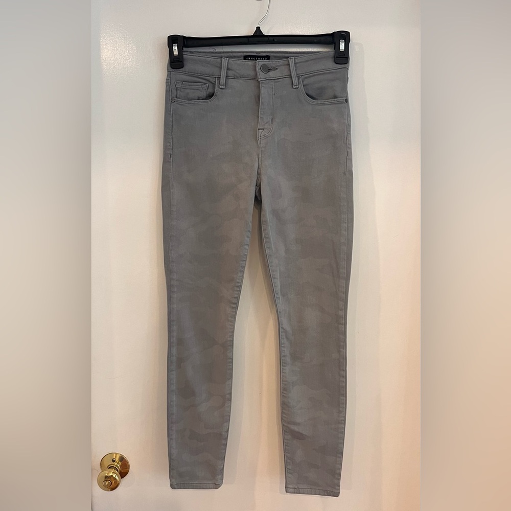 Sanctuary Gray Camo Denim